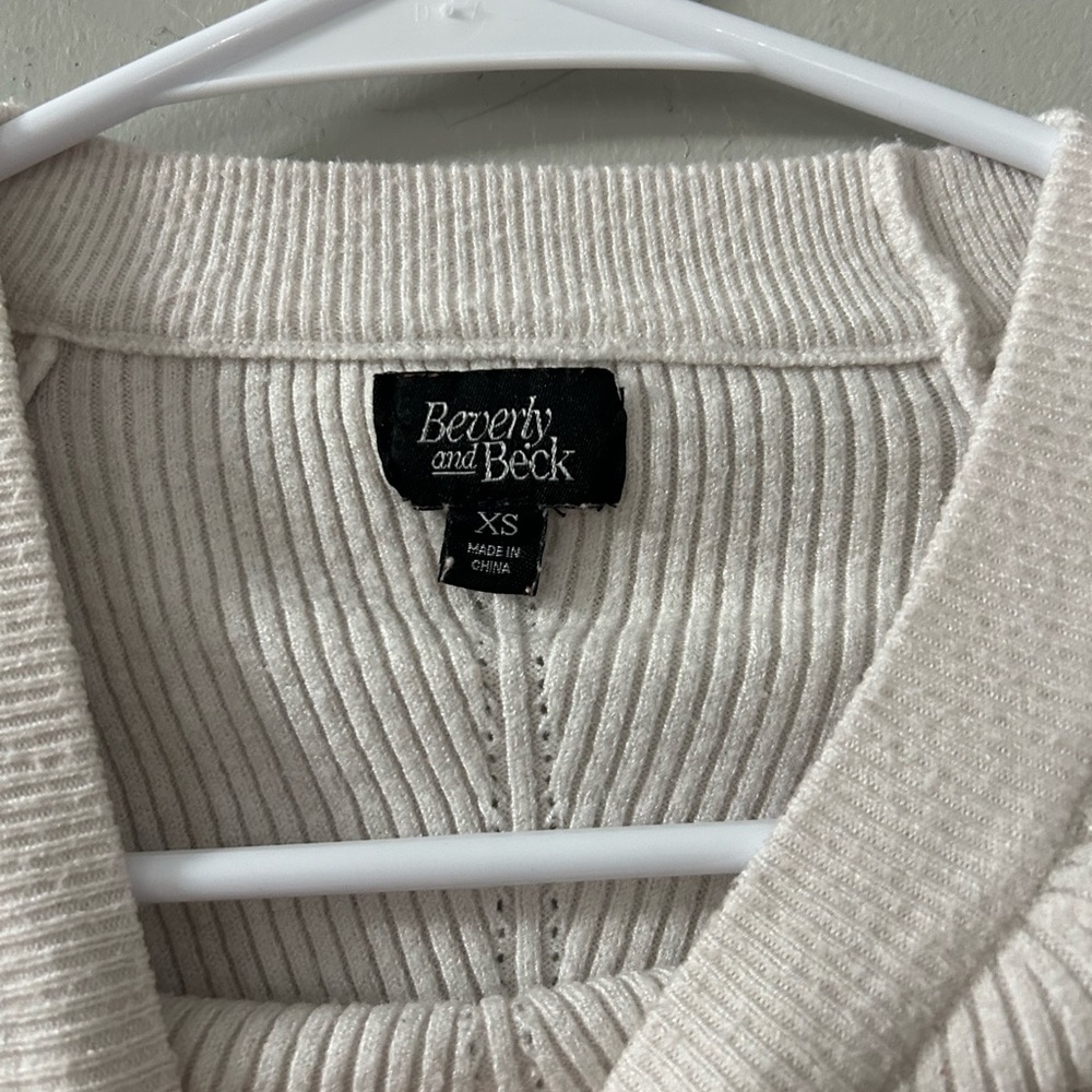 White Cropped Sweater